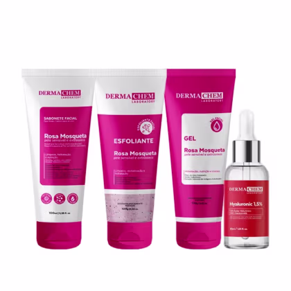 Imagem do produto Kit Skincare Rosa Mosqueta e Sérum Hyaluronic - Dermachem Laboratory