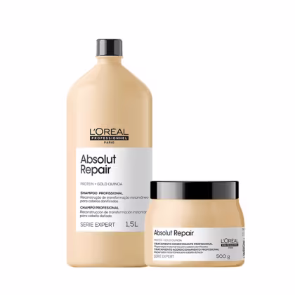 Imagem do produto Kit L'Oréal Professionnel Serie Expert Absolut Repair Gold Quinoa + Protein Instant Resurfacing Salon (2 Produtos)