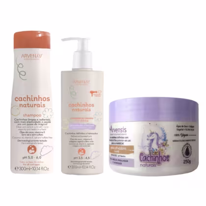 Imagem do produto Kit Arvensis Cachinhos Shampoo Ativ Ondulados Geleia Suave