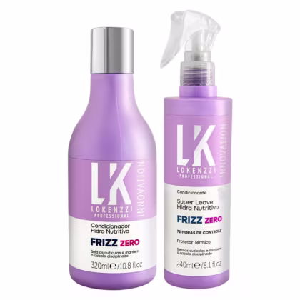 Imagem do produto Kit Lokenzzi Frizz Zero Condicionador Leave Hidra Nutritivo