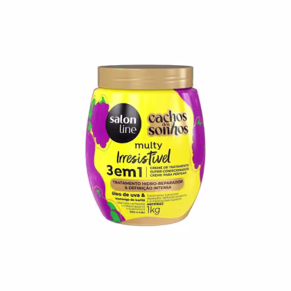 Imagem do produto Creme de Tratamento Uva 3 em 1 Cachos dos Sonhos Multy Irresistível 1kg