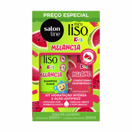 Imagem do produto Kit Shampoo e Condicionador Melancia Meu Liso Kids