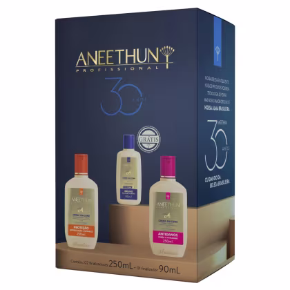 Imagem do produto Kit Cremes de Silicone 250ml Proteção e Antidanos Aneethun