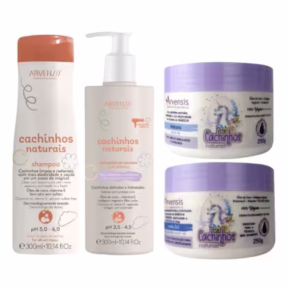 Imagem do produto Kit Arvensis Cachinhos Sh Ativador Masc Ondulados Creme 2x1