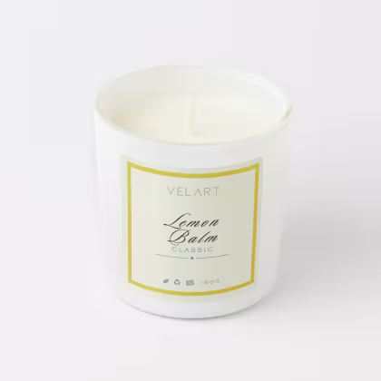 Vela Aromática Velart Classic Lemon Balm, 180g.