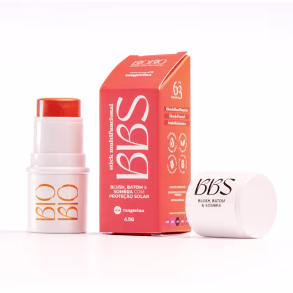 Imagem do produto BBS 4X1 Biobio Blush, Batom E Sombra FPS 63 - Tangerina