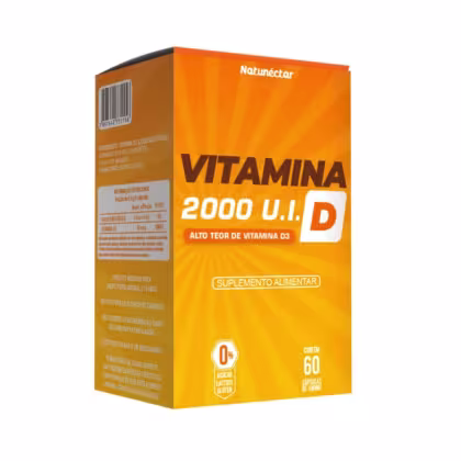 Imagem do produto Vitamina D 500mg 2.000 UI 60 Cápsulas
