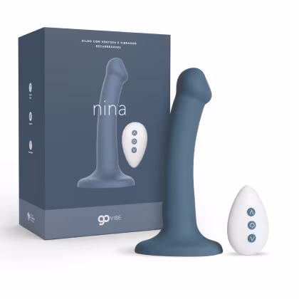 Vibrador A Sós Go Vibe Nina Azul, 1 produto.