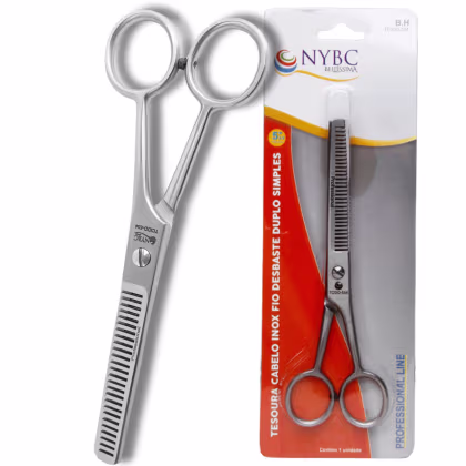 Tesoura de cabelo inox fio desbaste