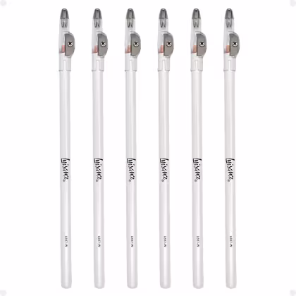 Imagem do produto Kit Luisance: 6 Lápis Para Olhos Branco com Apontador Ref. L887-w