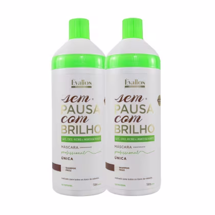 Imagem do produto Évallos Sem Pausa com Brilho Kit 2 Progressiva 1000ml