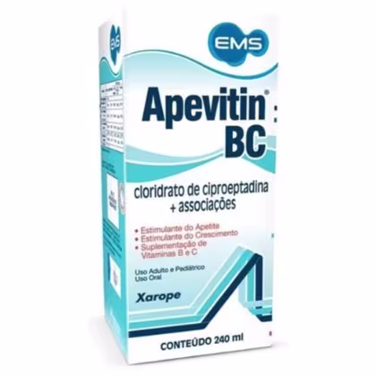Imagem do produto Vitamina Suplemento Líquido Apevitin BC 240ml – EMS