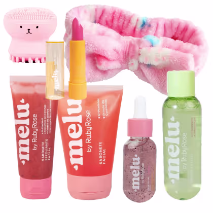 Imagem do produto Kit Skincare Detox Melancia Melu by Ruby Rose Cuidado Facial Sabonete Tônico Sérum