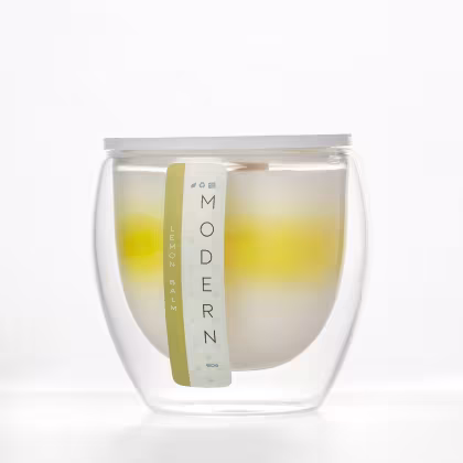 Vela Aromática Velart Modern Lemon Balm Stripe, 80g.