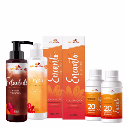 Imagem do produto Kit Beleza Ruiva Encanto Colors Ruivo Doce de Leite - Base 7 Completo