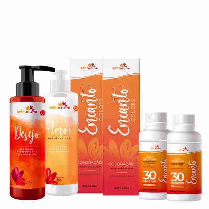 Imagem do produto Kit Beleza Ruiva Encanto Colors Ruivo Intenso - Base 9