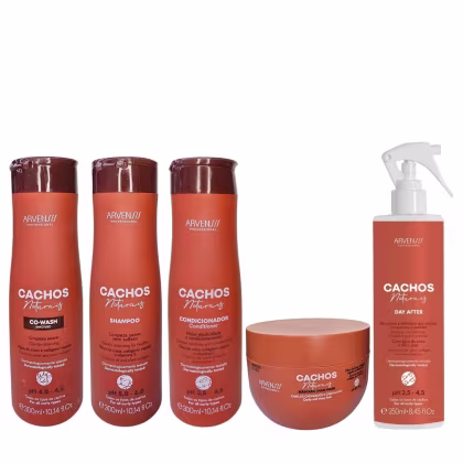 Imagem do produto Kit Arvensis Professional Cachos Naturais - Shampoo 300ml + Condicionador 300ml + Co-Wash 300ml + Máscara 250g + Day After 250ml