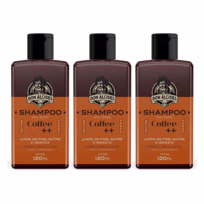 Imagem do produto Kit 3x Shampoo Para Barba Coffee 120ml Don Alcides
