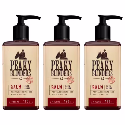 Imagem do produto Kit 3x Balm Para Barba Peaky Blinders 120g Don Alcides