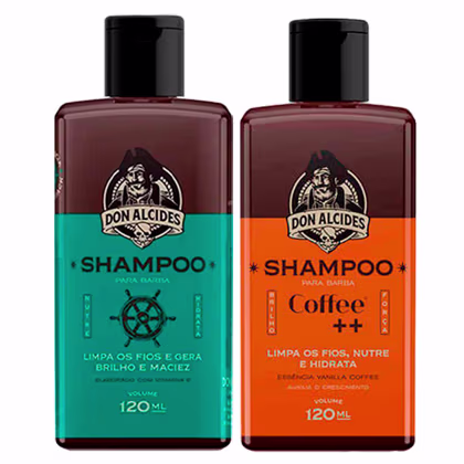 Imagem do produto Kit 2x Shampoo Para Barba Calico Jack e Coffee Don Alcides