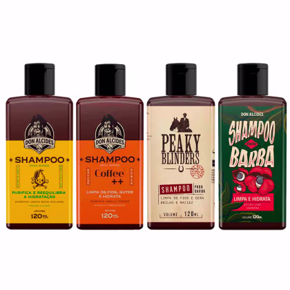 Imagem do produto Kit 4x Shampoo Barba Lemon Coffee Peaky Guaraná Don Alcides