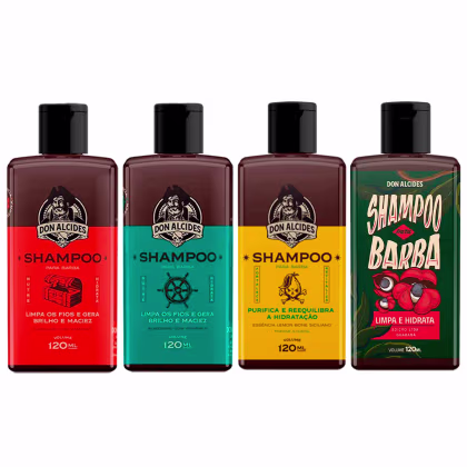 Imagem do produto Kit 4x Shampoo Barba Negra Calico Lemon Guaraná Don Alcides