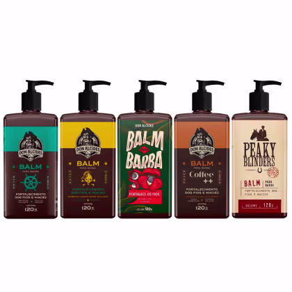 Imagem do produto 5x Balm Calico Lemon Guaraná Coffee Peaky Barba Don Alcides