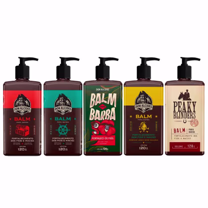 Imagem do produto 5x Balm Barba Negra Calico Guaraná Lemon Peaky Don Alcides