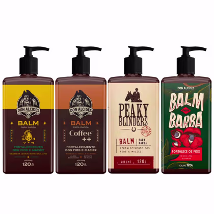 Imagem do produto 4x Balm Lemon Coffee Peaky Guaraná Para Barba Don Alcides