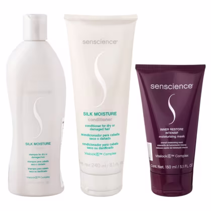 Imagem do produto Kit Senscience Silk Moisture Shampoo 280ml + Condicionador 240ml + Inner Restore intensif 150ml