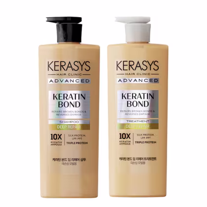 Imagem do produto Kerasys Kit Keratin Bond Deep Repair  (Shampoo 600ml +Tratamento 600ml)