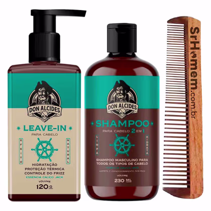 Imagem do produto Leave-in 120g Shampoo 230ml Calico Pente Duplo Don Alcides