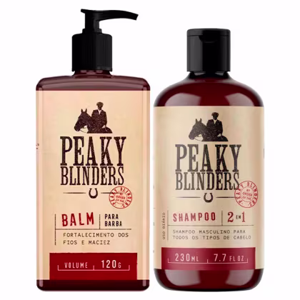Imagem do produto Kit Balm Barba e Shampoo Cabelo Peaky Blinders Don Alcides