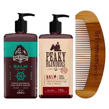 Imagem do produto 2x Balm Calico Jack Peaky Blinders Pente Curvo Don Alcides