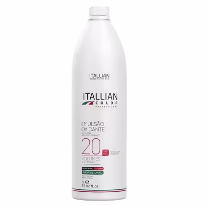 Emulsão Oxidante 20 Volumes Itallian Hairtech Italian Color Professional, 1L.