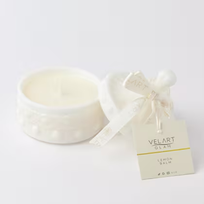 Vela Aromática Velart Glam Lemon Balm, 90g.