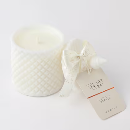 Vela Aromática Velart Glam Tropical Breeze, 280g.