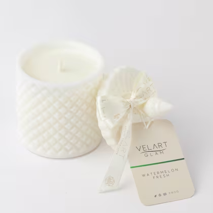 Vela Aromática Velart Glam Watermelon Fresh, 280g.
