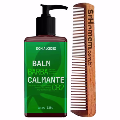Imagem do produto Kit Balm Barba CB2 Ozonizado 120ml e Pente Duplo Don Alcides