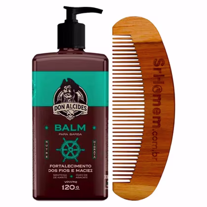 Imagem do produto Kit Balm Barba Calico Jack 120ml e Pente Curvo Don Alcides