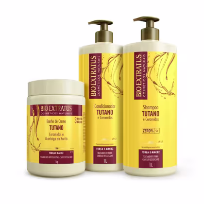 Imagem do produto Kit Shampoo Condicionador E Mascara Tutano 1Lt - Bio Extratus