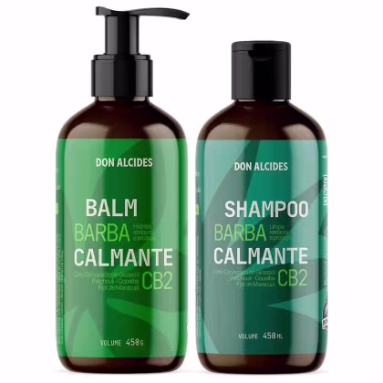 Imagem do produto Kit Balm e Shampoo Para Barba 450g Cb2 Ozonizado Don Alcides
