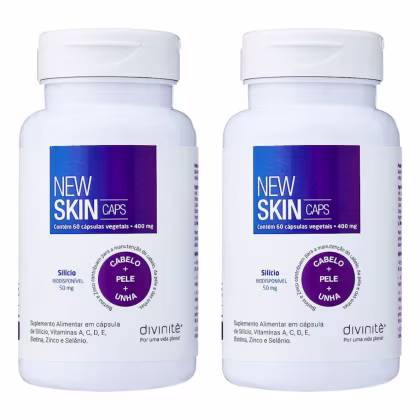 Imagem do produto Kit C2 Suplemento Alimentar New Skin 400mg C60 - Divinite