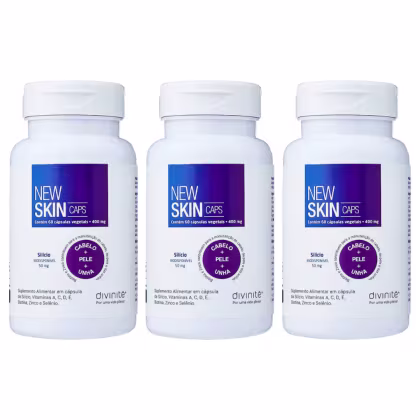 Imagem do produto Kit C3 Suplemento Alimentar New Skin 400mg C60 - Divinite