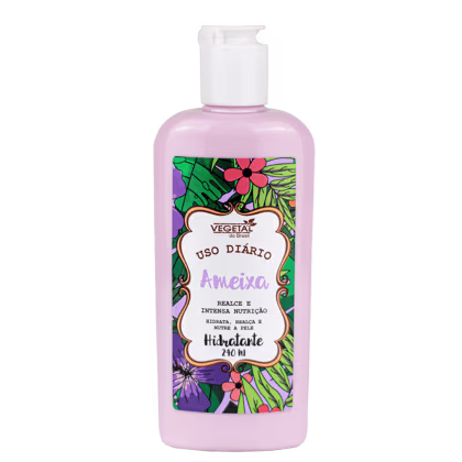 Creme Hidratante Corporal Vegetal do Brasil Uso Diário Ameixa, 240ml.