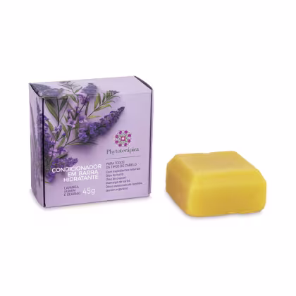 Imagem do produto Condicionador em barra 45g - Lavanda, Jasmin e Gerânio - Para todos os tipos de cabelo