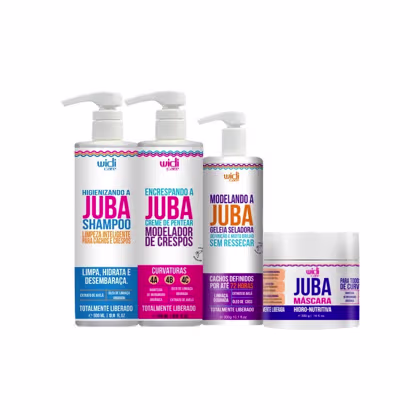 Imagem do produto Kit Widi Care Juba Encaracolando, Shampoo, Geléia, Máscara