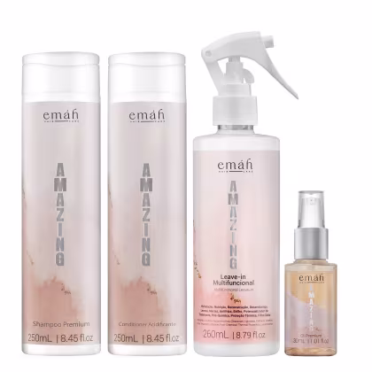Kit Emáh Hair Care Amazing Quarteto Essential Oil Small, 4 produtos.