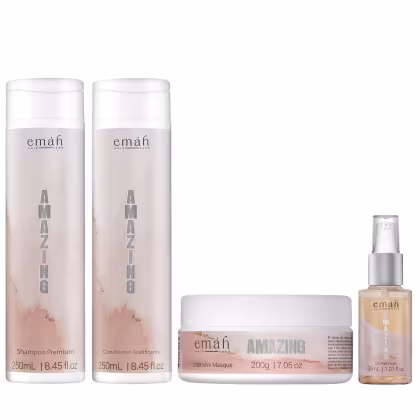 Kit Emáh Hair Care Amazing Quarteto Oil Small, 4 produtos.