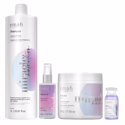 Imagem do produto Kit Emáh Miracle Nutrition Salon (4 Produtos)